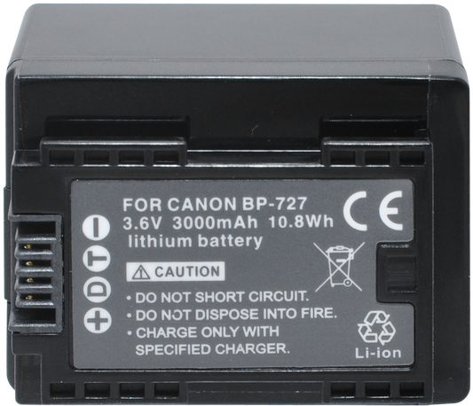 Replacement Battery F/CANON BP-727