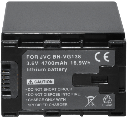 Replacement Battery F/JVC BN-VG138